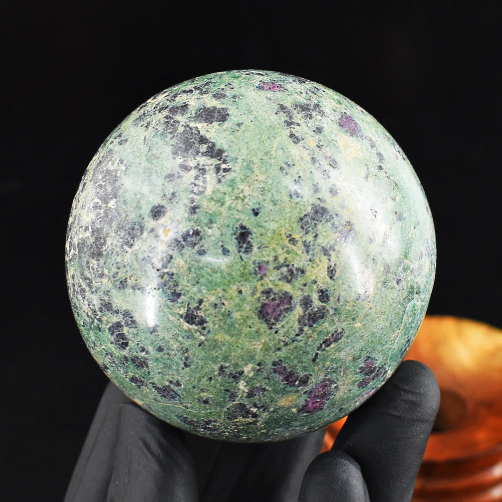 Exclusive 2158.00 Cts Genuine Pink In Ruby Fuchsite Crystal Specimen Gemstone Healing Sphere