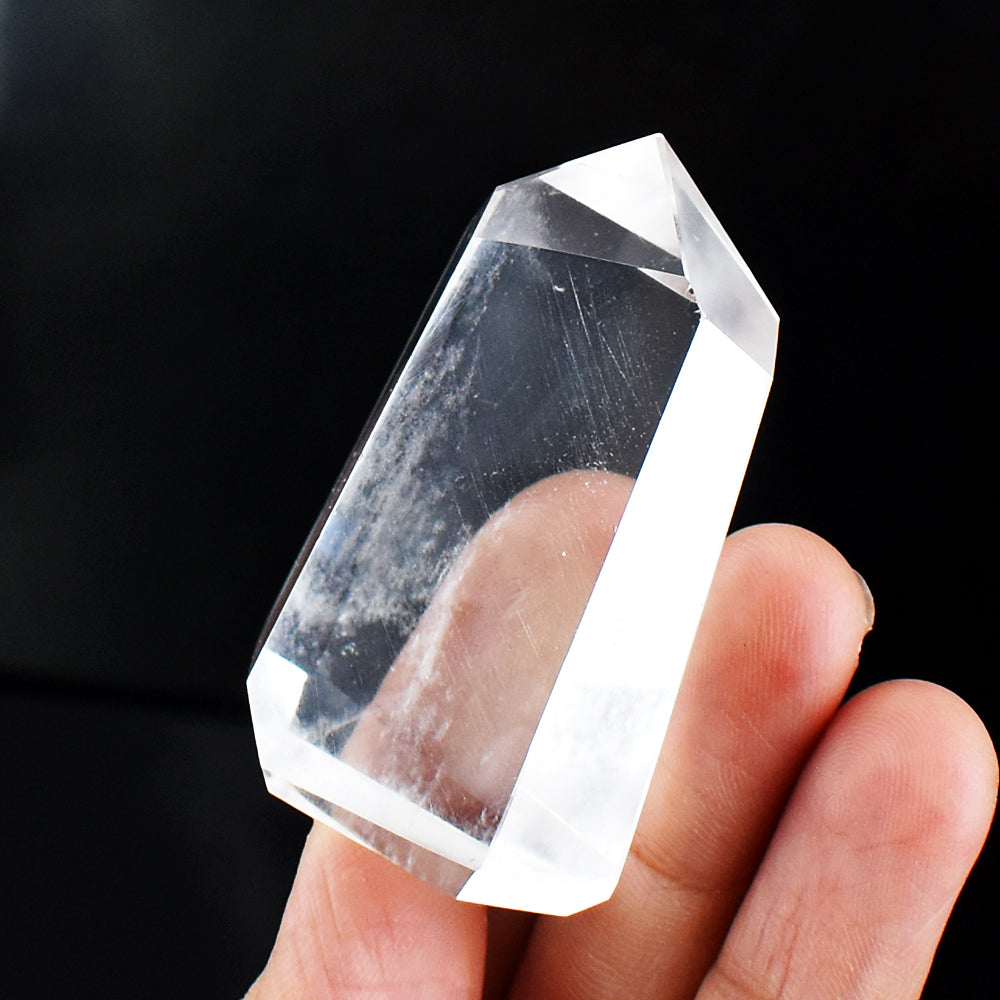 256.00 Carats Genuine White Quartz Free Form Crystal Specimen Gemstone Point