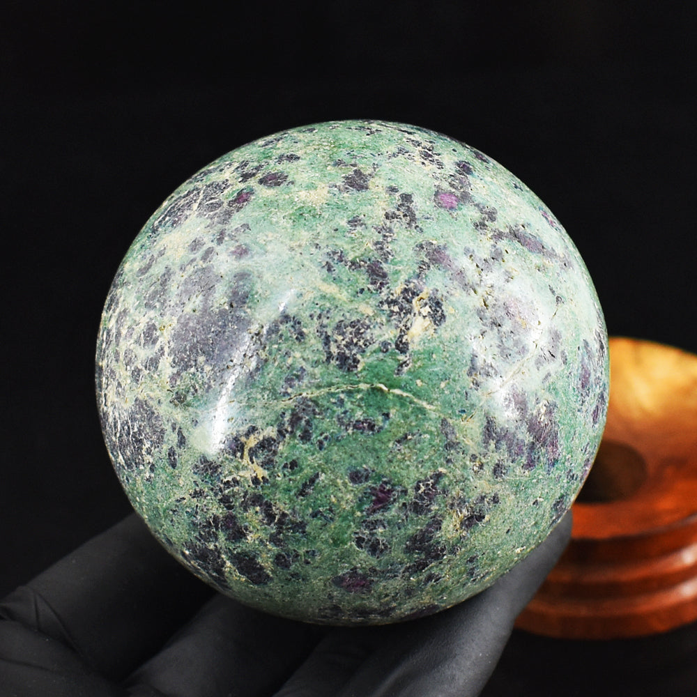 Exclusive 2158.00 Cts Genuine Pink In Ruby Fuchsite Crystal Specimen Gemstone Healing Sphere