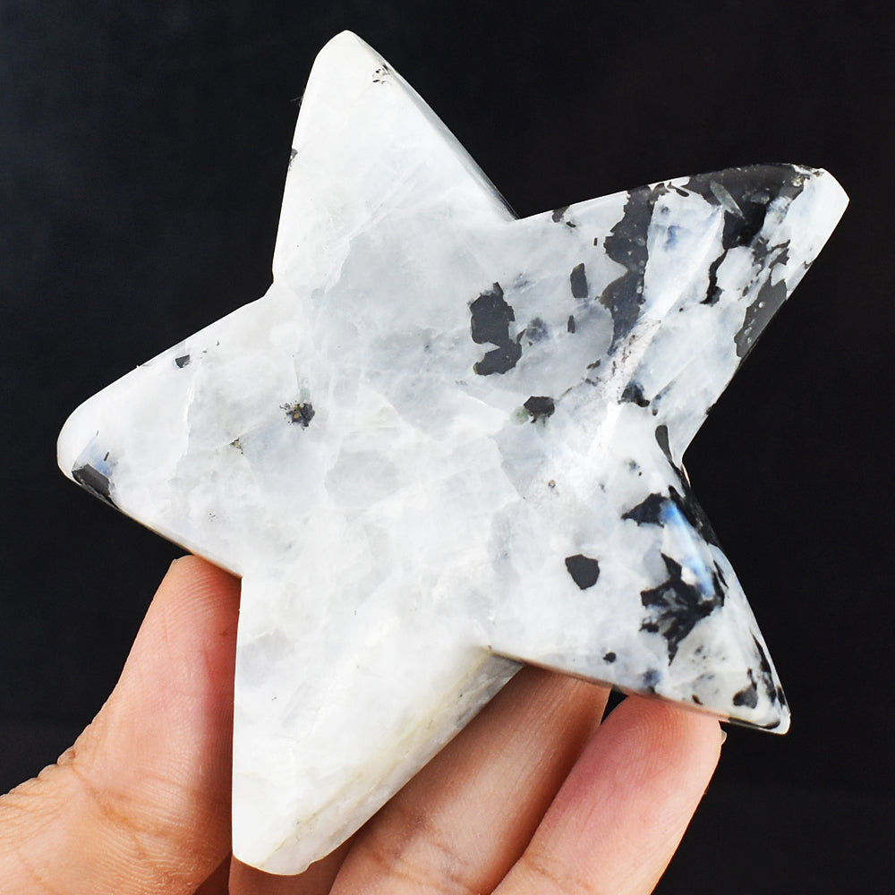 Natural 585.00 Cts Genuine Blue Flash Moonstone Crystal Specimen Gemstone Star