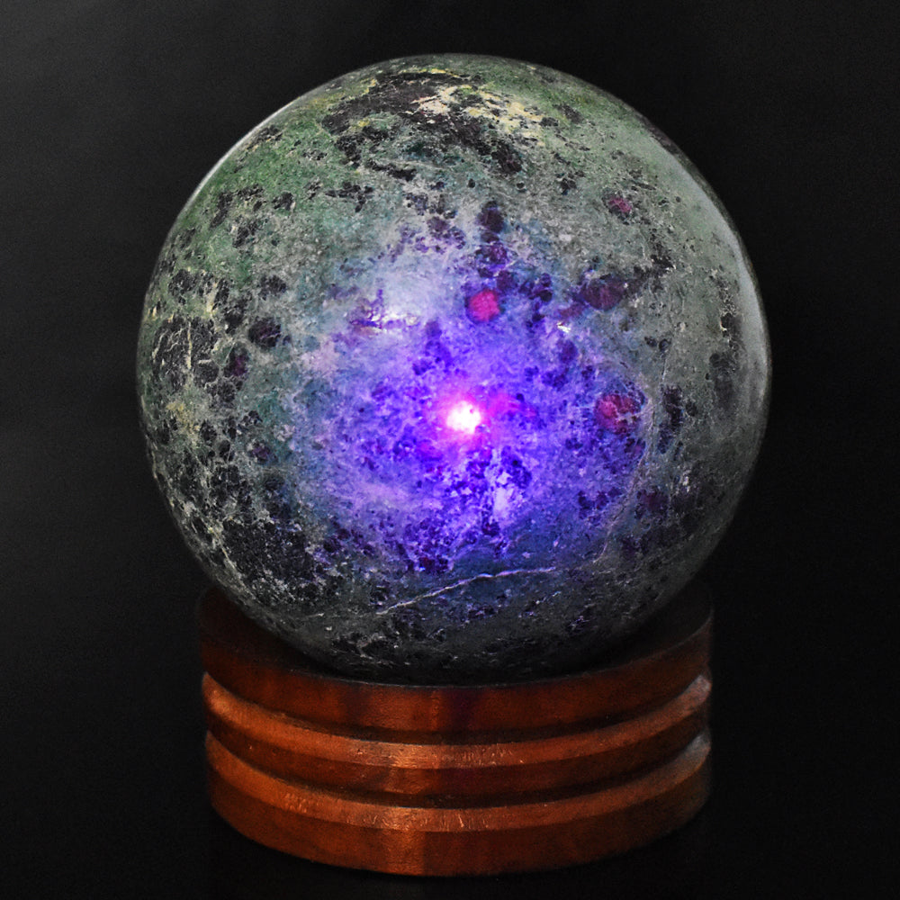 Exclusive 2158.00 Cts Genuine Pink In Ruby Fuchsite Crystal Specimen Gemstone Healing Sphere