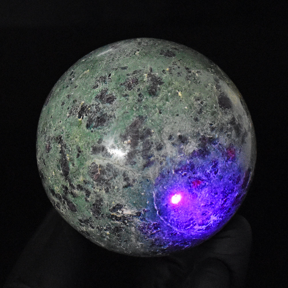 Exclusive 2158.00 Cts Genuine Pink In Ruby Fuchsite Crystal Specimen Gemstone Healing Sphere