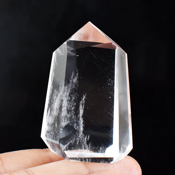 256.00 Carats Genuine White Quartz Free Form Crystal Specimen Gemstone Point