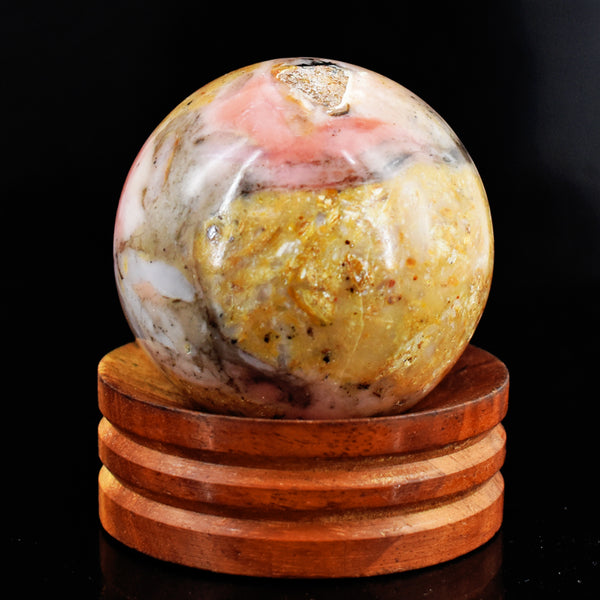 Beautiful 742.00 Cts Genuine Pink Opal Crystal Specimen Healing Gemstone Sphere