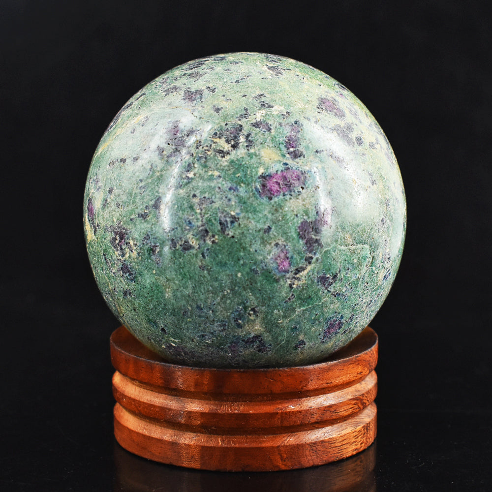 Exclusive 2158.00 Cts Genuine Pink In Ruby Fuchsite Crystal Specimen Gemstone Healing Sphere