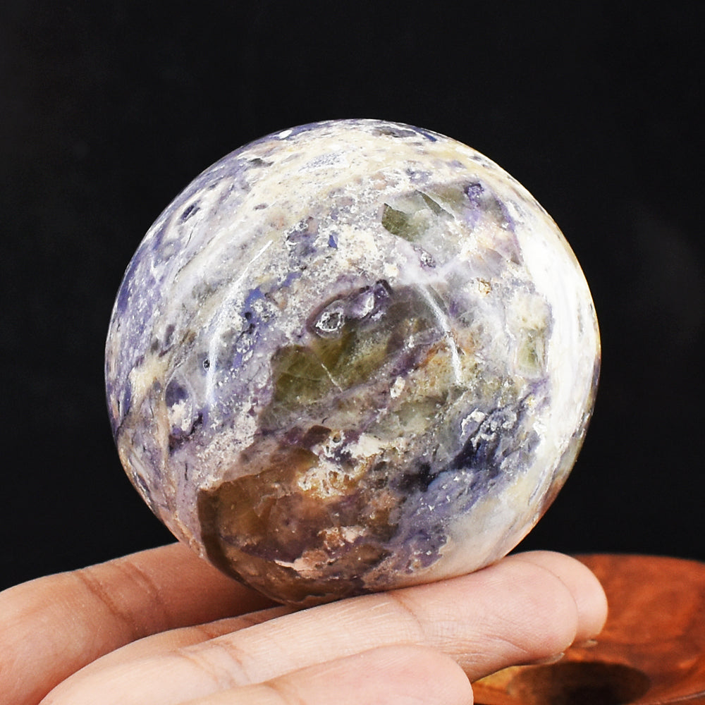 Fabulous 1176.00 Cts Genuine Tiffany Fluorite Crystal Specimen Gemstone Healing Sphere