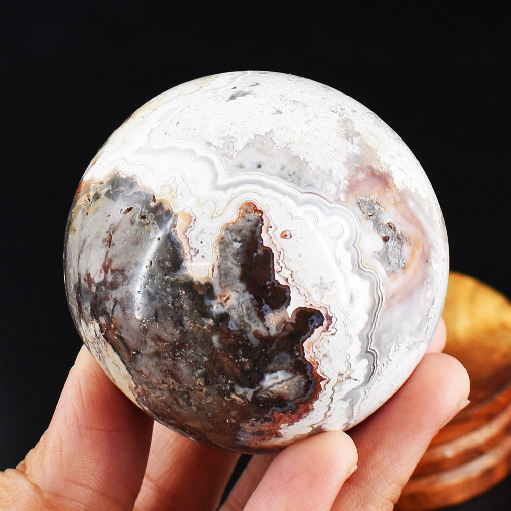 Awesome 1199.00 Cts Genuine Crazy Lace Agate Crystal Specimen Gemstone Healing Sphere