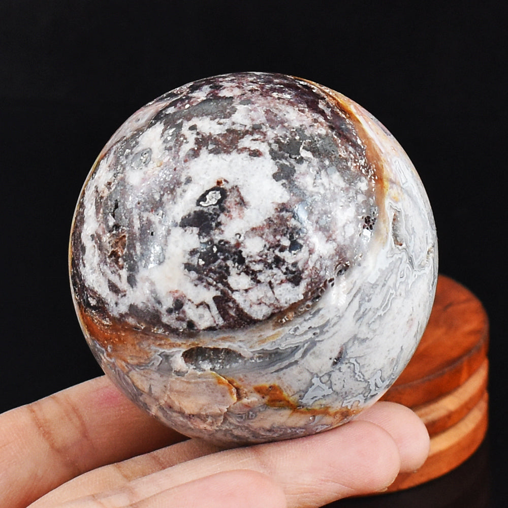 1257.00 carats Genuine Crazy Lace Agate Healing Gemstone Crystal Specimen Sphere