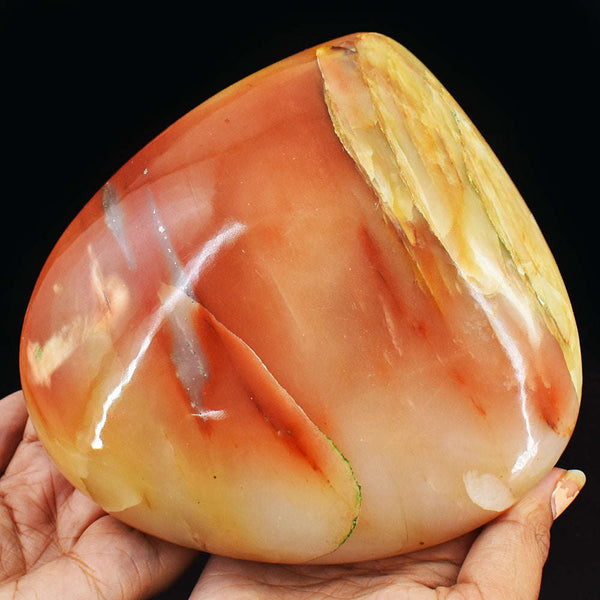 gemsmore:Natural 7130.00 Cts Caramel Agate Hand Carved Crystal Healing Cabochon- Museum Size