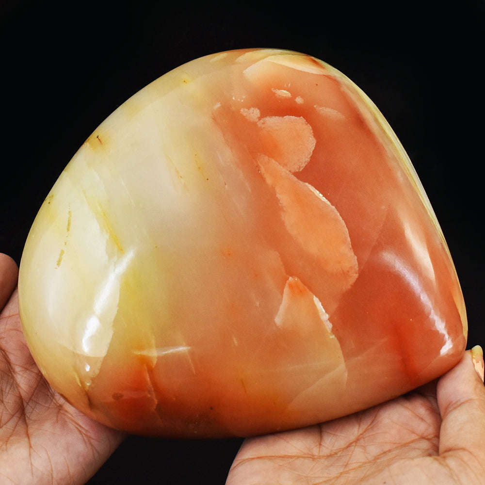 gemsmore:Natural 7130.00 Cts Caramel Agate Hand Carved Crystal Healing Cabochon- Museum Size