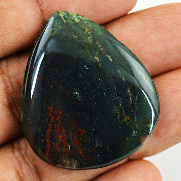 Natural Pear Shape Green Moss Agate Untreated Loose Gemstone