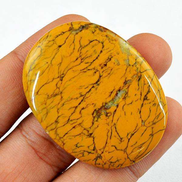 gemsmore:Amazing Genuine Spider Web Jasper Oval Shape Untreated Loose Gemstone