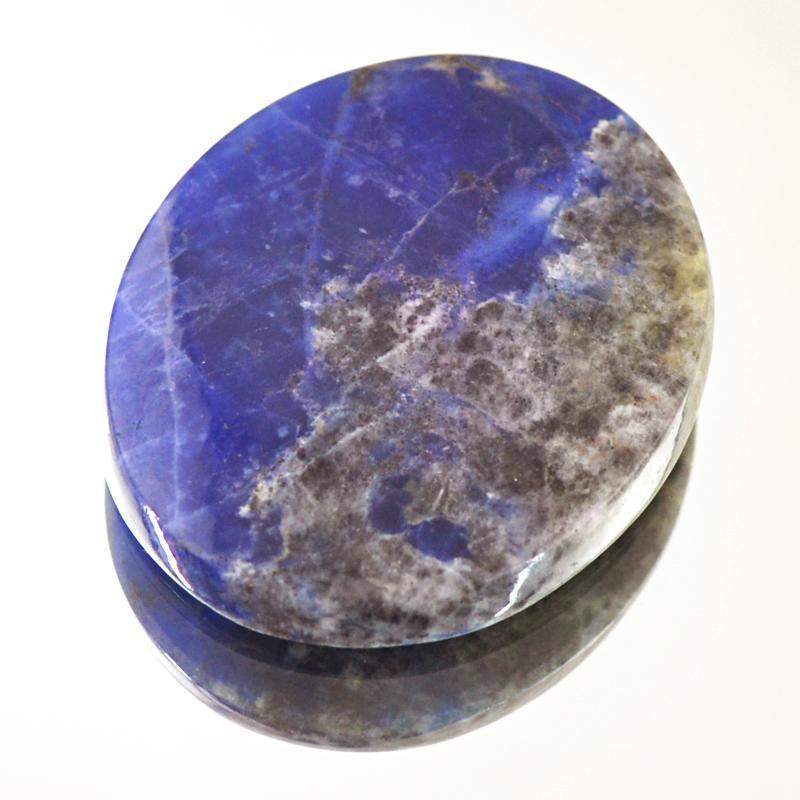 gemsmore:Amazing Natural Blue Lapis Lazuli Oval Shape Gemstone