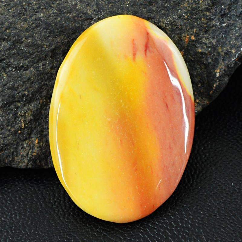 gemsmore:Amazing Natural Mookaite Gemstone - Oval Shape