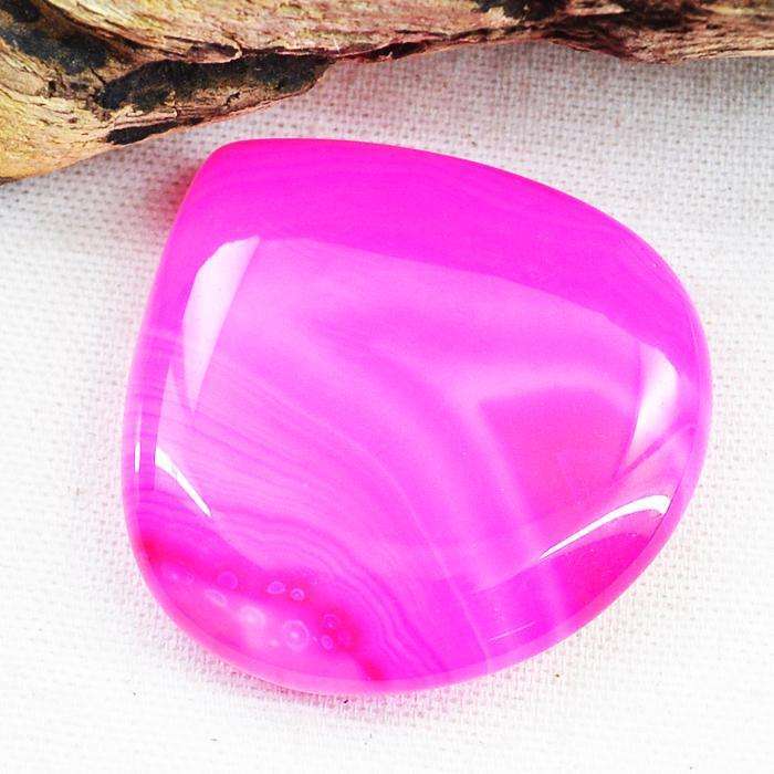 gemsmore:Amazing Natural Pink Onyx Pear Shape Untreated Loose Gemstone.