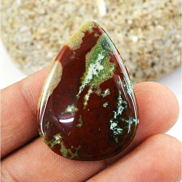 gemsmore:Amazing Pear Shape Garden Jasper Untreated Loose Gemstone