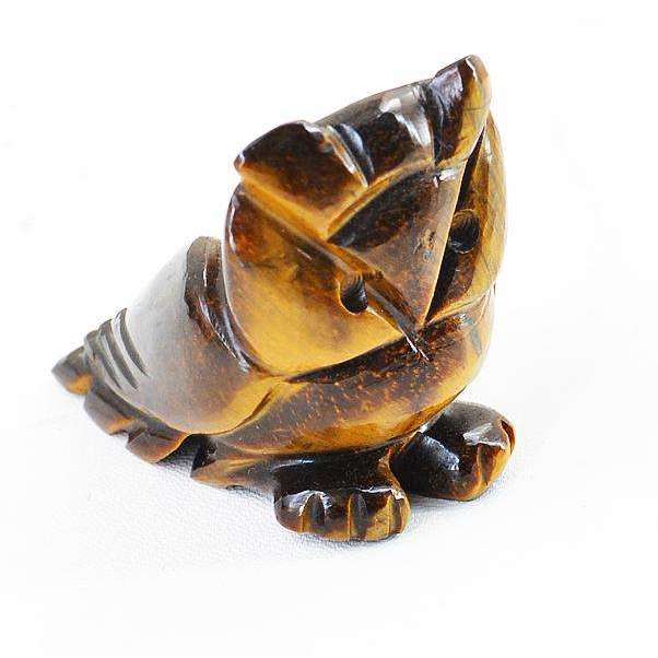 gemsmore:Artisian Carved Golden Tiger Eye Owl Gem