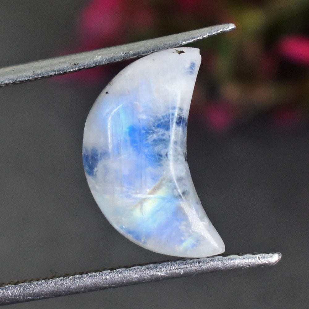 gemsmore:Awesome 7 Cts Genuine Blue Flash Moonstone Moon Gemstone