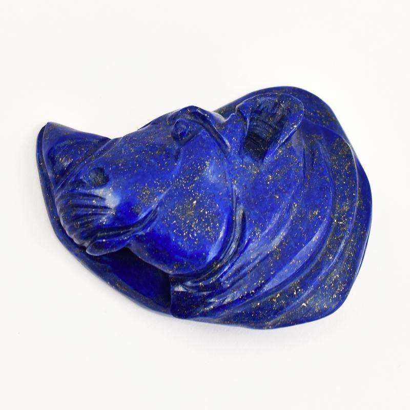 gemsmore:Blue Lapis Lazuli Carved Rhinoceras Head