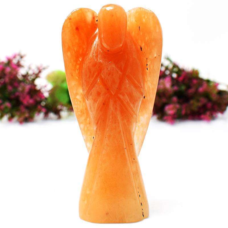 gemsmore:Craftsmen Carved Aventurine Healing Angel