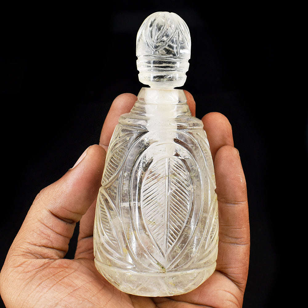 Crystal Cut Glass Vintage Perfume Bottle 