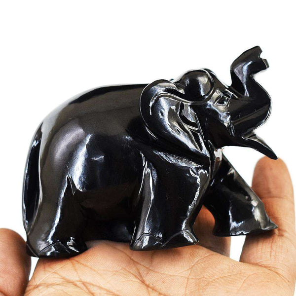 gemsmore:Exclusive Spinel Hand Carved Genuine Crystal Gemstone Carving Elephant