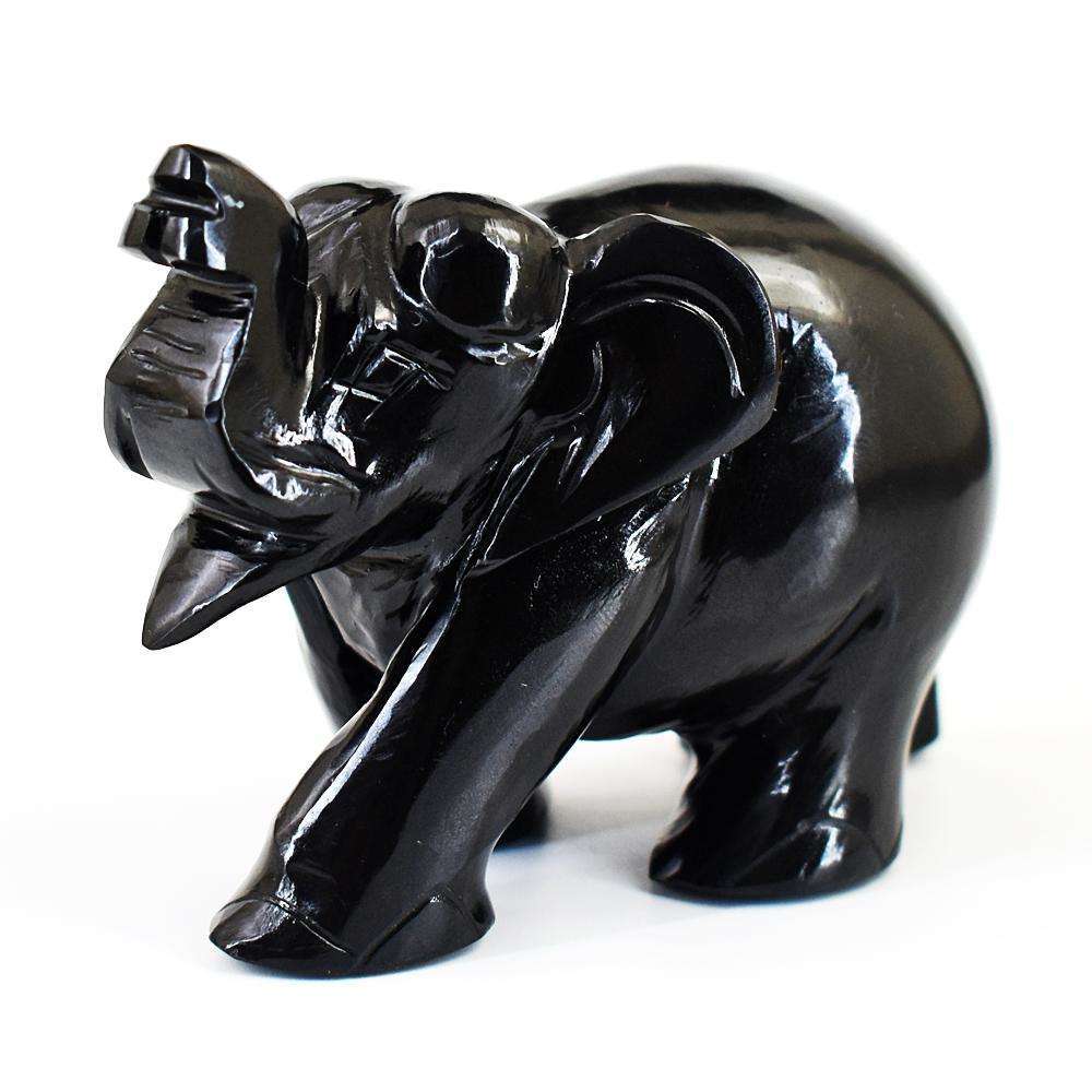 gemsmore:Exclusive Spinel Hand Carved Genuine Crystal Gemstone Carving Elephant