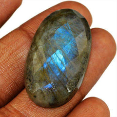 Fantastic Multi Flashy Labradorite Gemstone, 198 CRT fashion Natural Labradorite Cabochon, Oval Shape 72x35x8 mm For Jewelry Making Gemstone