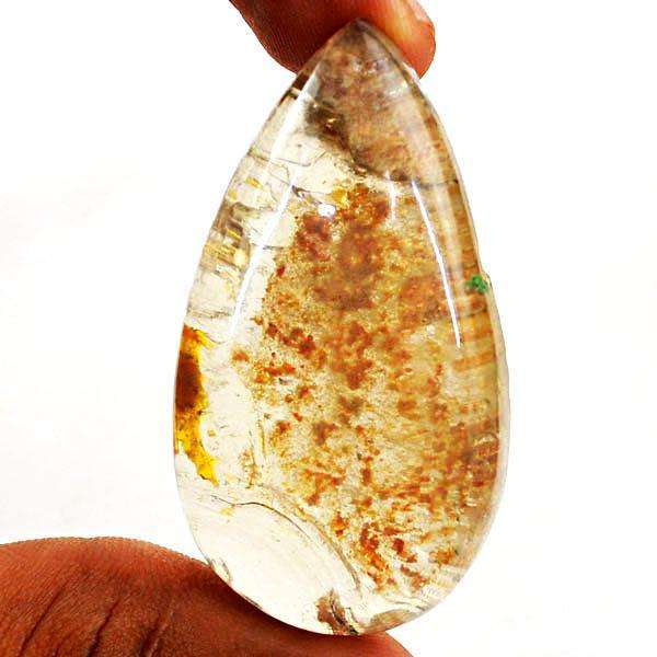 gemsmore:Genuine Amazing Garden Quartz Pear Shape Loose Gemstone