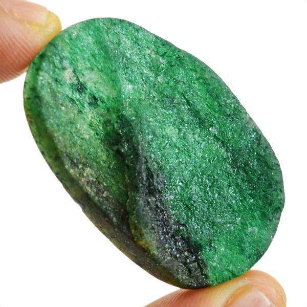 gemsmore:Genuine Amazing Green Jade Druzy Untreated Loose Gemstone