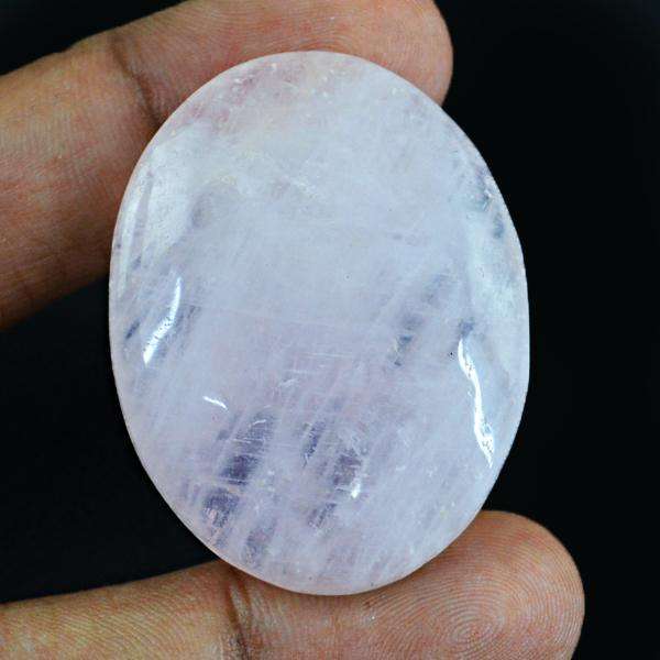 gemsmore:Genuine Amazing Pink Rose Quartz Oval Shape Untreated Loose Gemstone