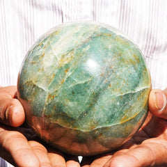 Oceanic Crystals Green Aventurine Stone Metaphysical Spirit Power Made Healing Sphere sold 70MM