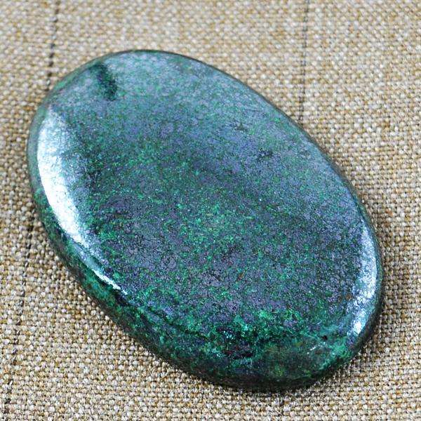 gemsmore:Genuine Malachite Chrysocolla Oval Shape Untreated Loose Gemstone