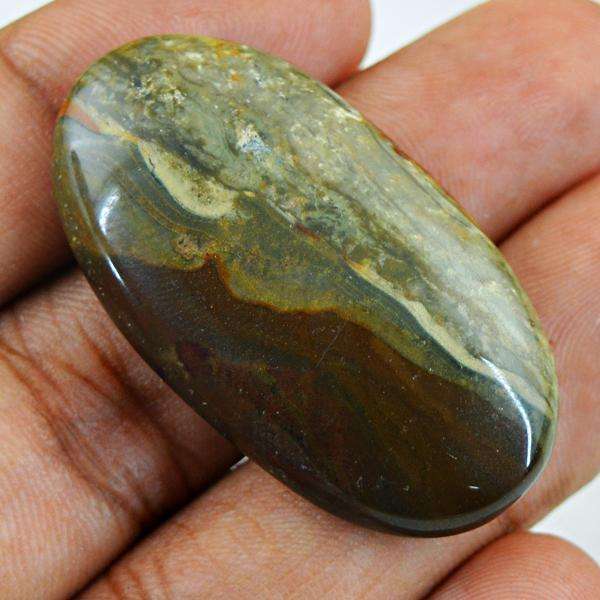 gemsmore:Genuine Montana Agate Oval Shape Untreated Loose Gemstone