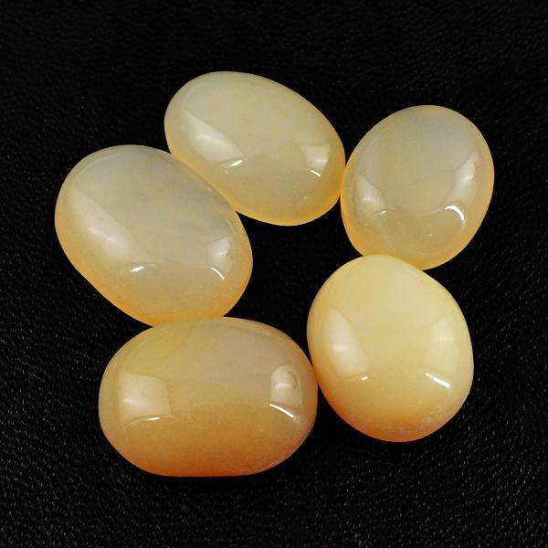 gemsmore:Genuine Onyx Oval Shape Untreated Loose Gemstone Lot