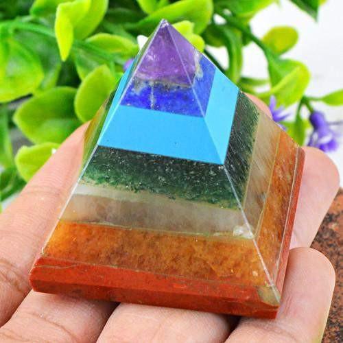 gemsmore:Genuine Seven Chakra Gems Healing Pyramid