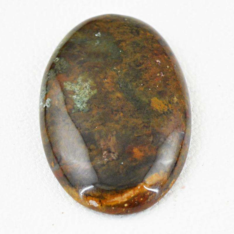 gemsmore:Natural Amazing Bloodstone Oval Shape Untreated Loose Gemstone