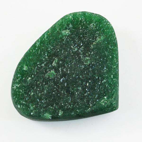 gemsmore:Natural Amazing Green Jade Druzy Untreated Loose Gemstone