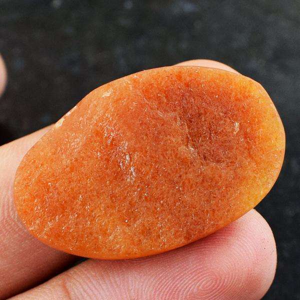 gemsmore:Natural Amazing Orange Aventurine Druzy Untreated Loose Gemstone