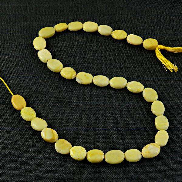 gemsmore:Natural Amazing Pistachio Jasper Drilled Beads Strand