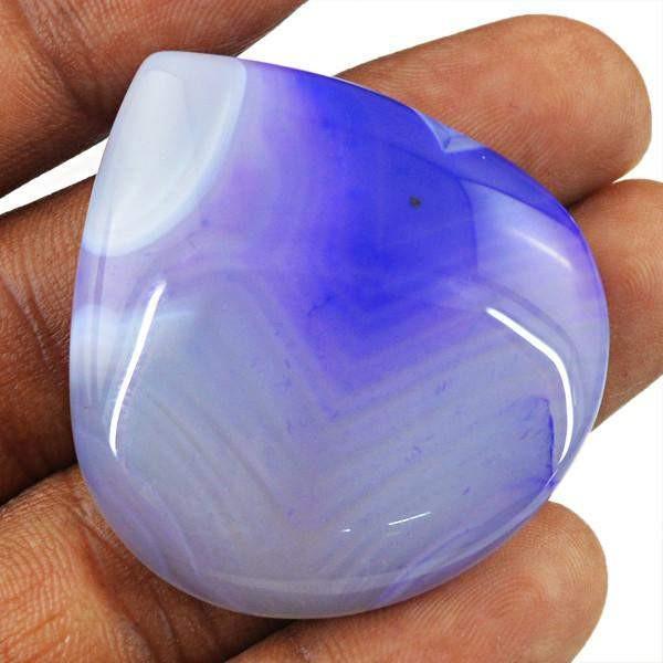 gemsmore:Natural Amazing Purple Onyx Pear Shape Gemstone