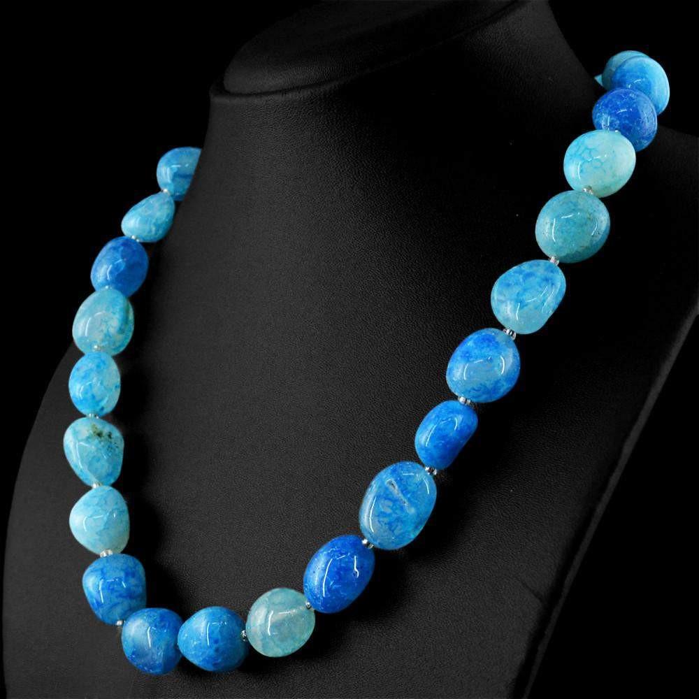 Blue sale onyx necklace