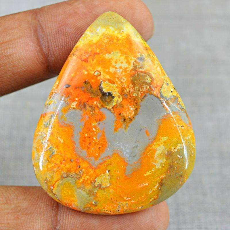 gemsmore:Natural Bumble Bee Jasper Gemstone - Pear Shape