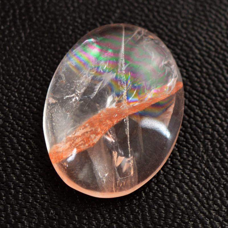 gemsmore:Natural Cherry Quartz Oval Shape Loose Gemstone