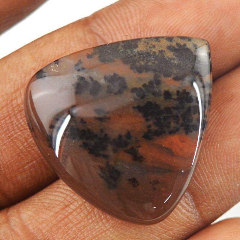 gemsmore:Natural Dendrite Jasper Untreated Pear Shape Gemstone