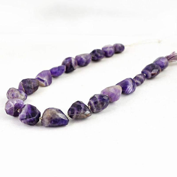 gemsmore:Natural Drilled Bi-Color Amethyst Beads Strand