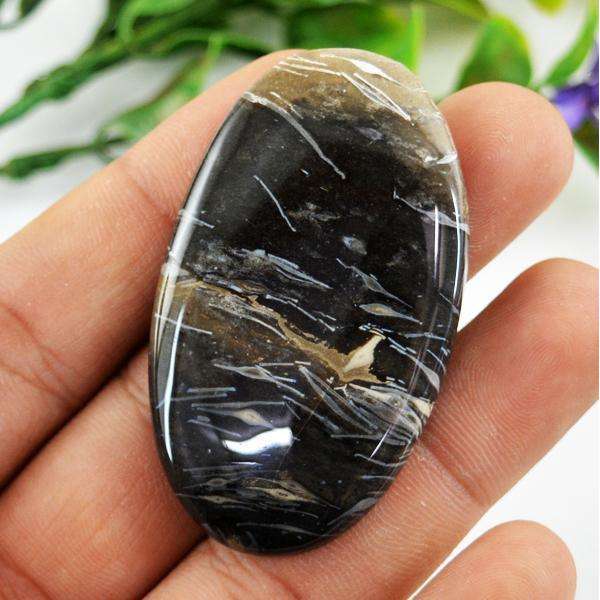 gemsmore:Natural Flower Agate Oval Shape Untreated Loose Gemstone