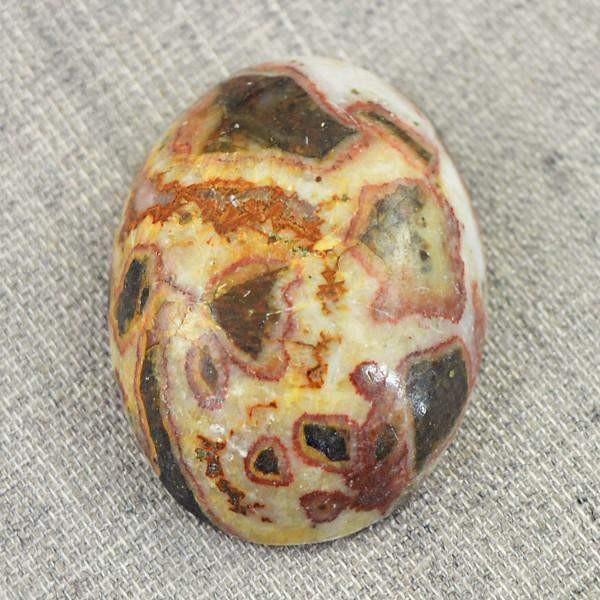 gemsmore:Natural Ocean Jasper Oval Shape Loose Gemstone