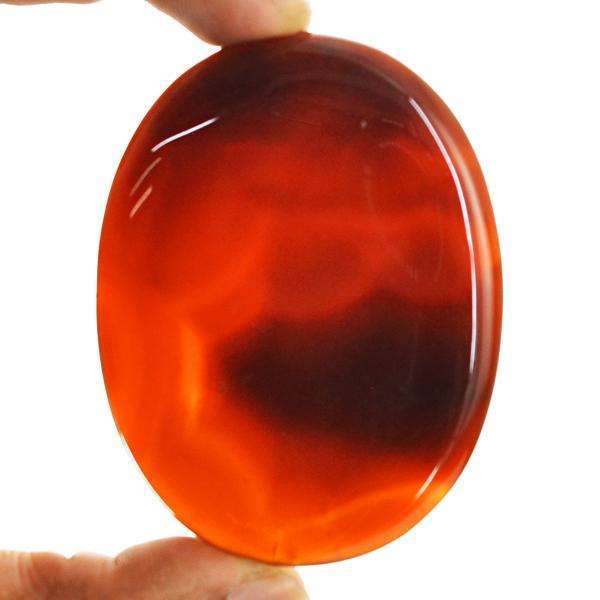 gemsmore:Natural Onyx Oval Shape Untreated Loose Gemstone