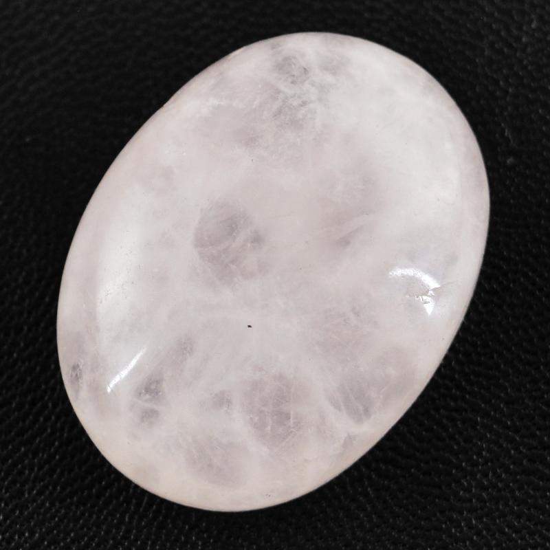 gemsmore:Natural Pink Rose Quartz Oval Shape Loose Gemstone